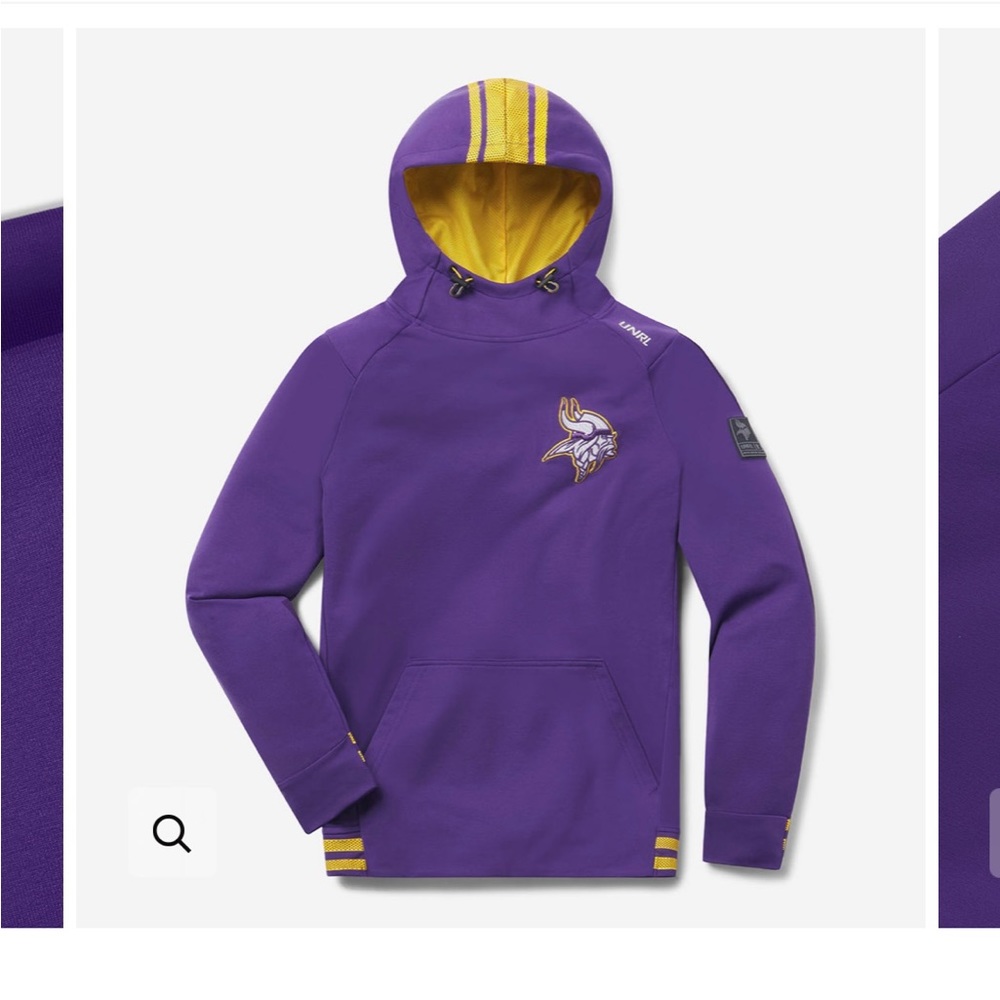 UNRL X MINNESOTA VIKINGS CROSSOVER HOODIE NO. 1 2023 - Size - Large